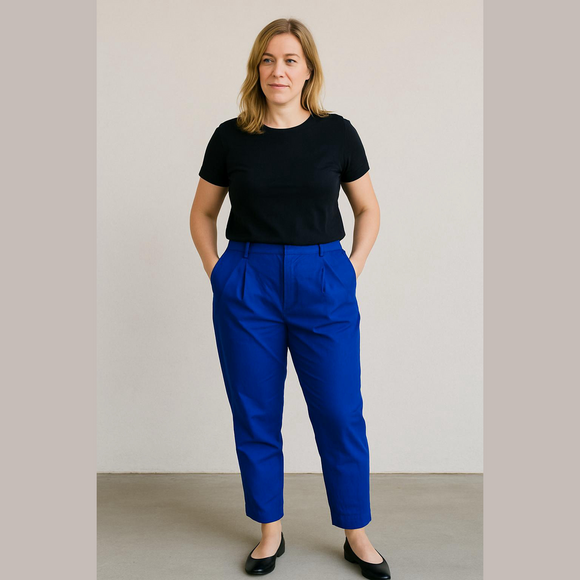 Aritzia Wilfred Size 4 Purple Cropped Dress Pants - Picture 1 of 8